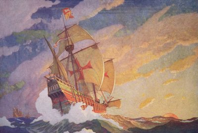 Kolumbus überquert den Atlantik, 1927 von Newell Convers Wyeth